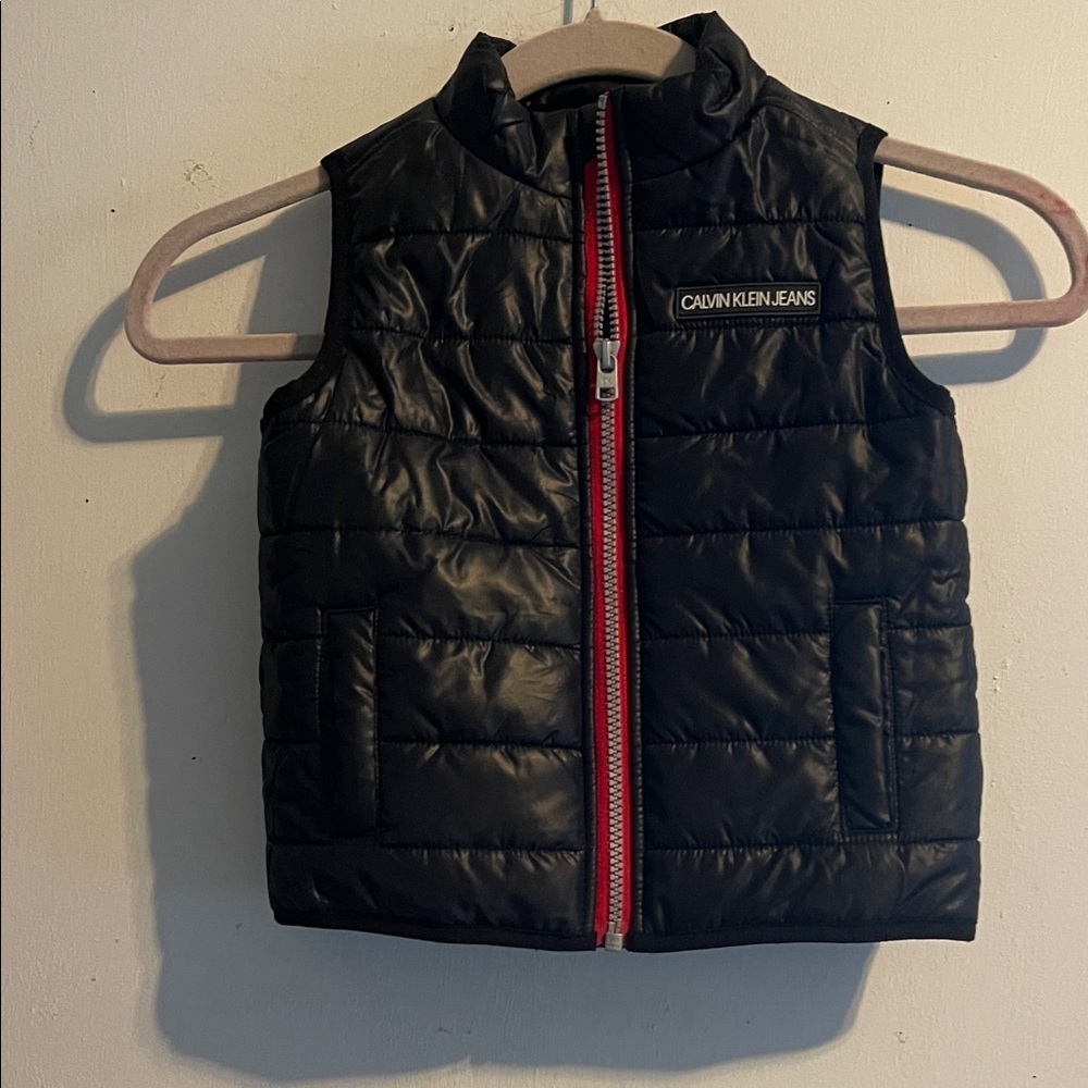Calvin Klein Jeans Black Vest with Red Accent